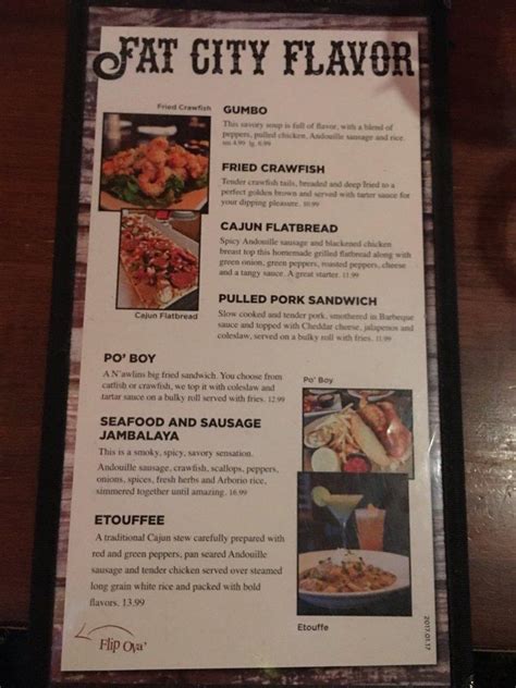 Hartford Menu .